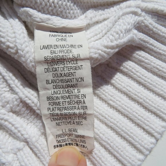 L.L.Bean Sweater 6X-7 cardigan full zip Girls Boys Kids 100% Cotton ll bean - Picture 10 of 12